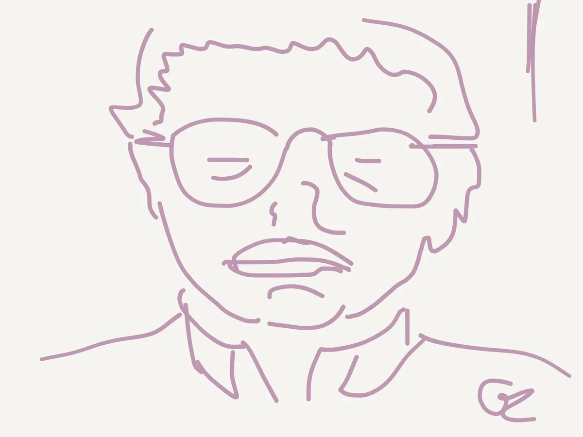 Portrait au trait · Line portrait, œuvre de GCa.rtwork
