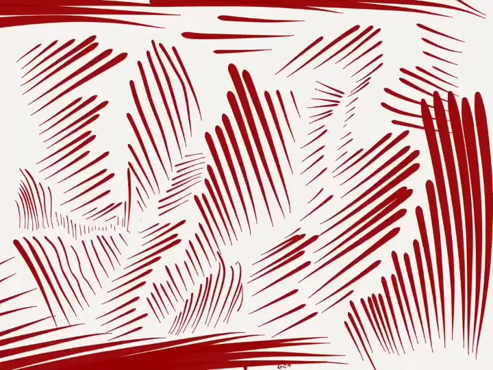 Traits de sang · Blood strokes, œuvre de GCa.rtwork