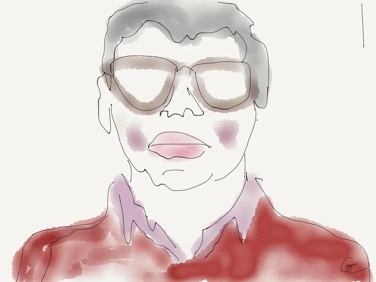 Chemise rouge · Red shirt, œuvre de GCa.rtwork