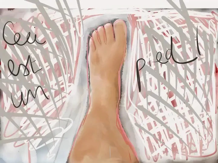 Ceci est un pied · This is a foot, œuvre de GCa.rtwork